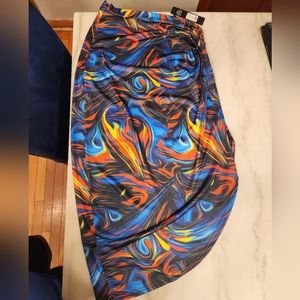 **SOLD** Colorful Maxi Split Skirt